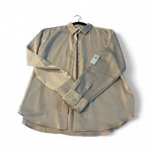 Old Navy Women's Beige Button Down Satin Shirt 🆕